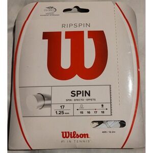 Wilson Ripspin Tennis Racquet Strings 17 Gauge 1.25mm 40ft/12.2m MPN WRZ947400